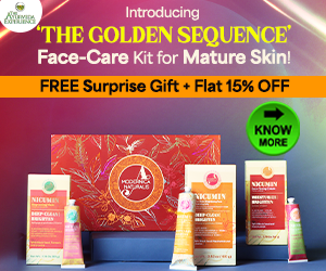 FLAT 15% off on THE GOLDEN SEQUENCE Face-Care Kit for Mature Skin!